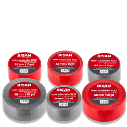 BISAN Taśma szara uniwersalna DUCT 48mm 10m B870004