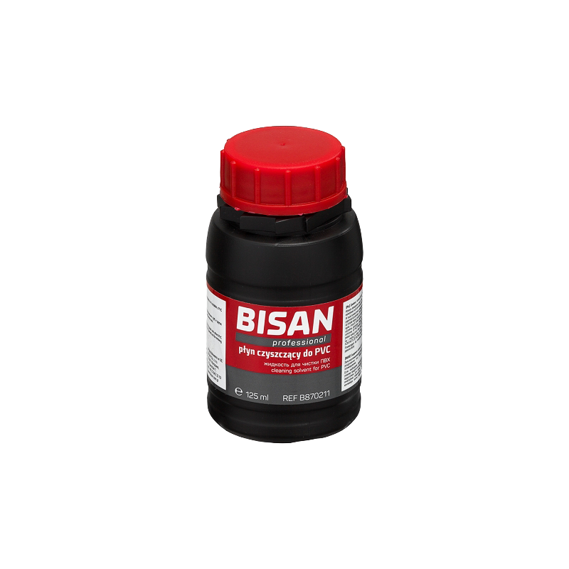 BISAN Płyn czyszczący do PCV 125 ml butelka z gąbką B870211 BISAN Płyn czyszczący do PCV 125 ml butelka z gąbką B870211
