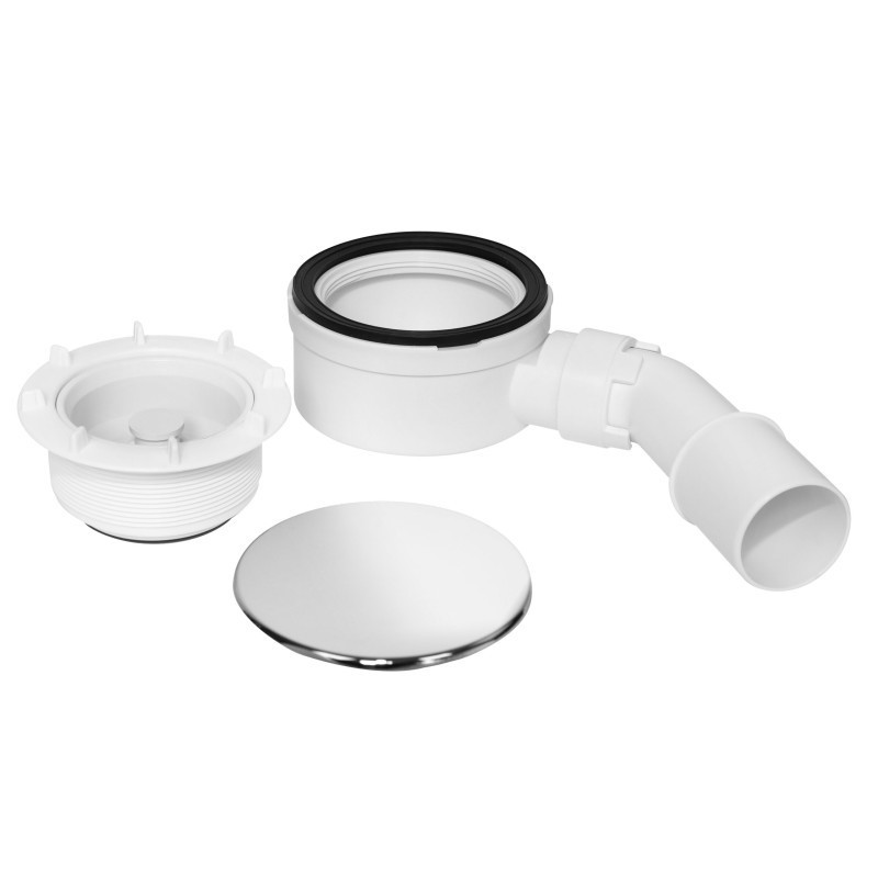 McAlpine Syfon brodzikowy 90mm chrom z zaworem zwrotnym HC2730LCPN-NRV McAlpine Syfon brodzikowy 90mm chrom z zaworem zwrotnym HC2730LCPN-NRV