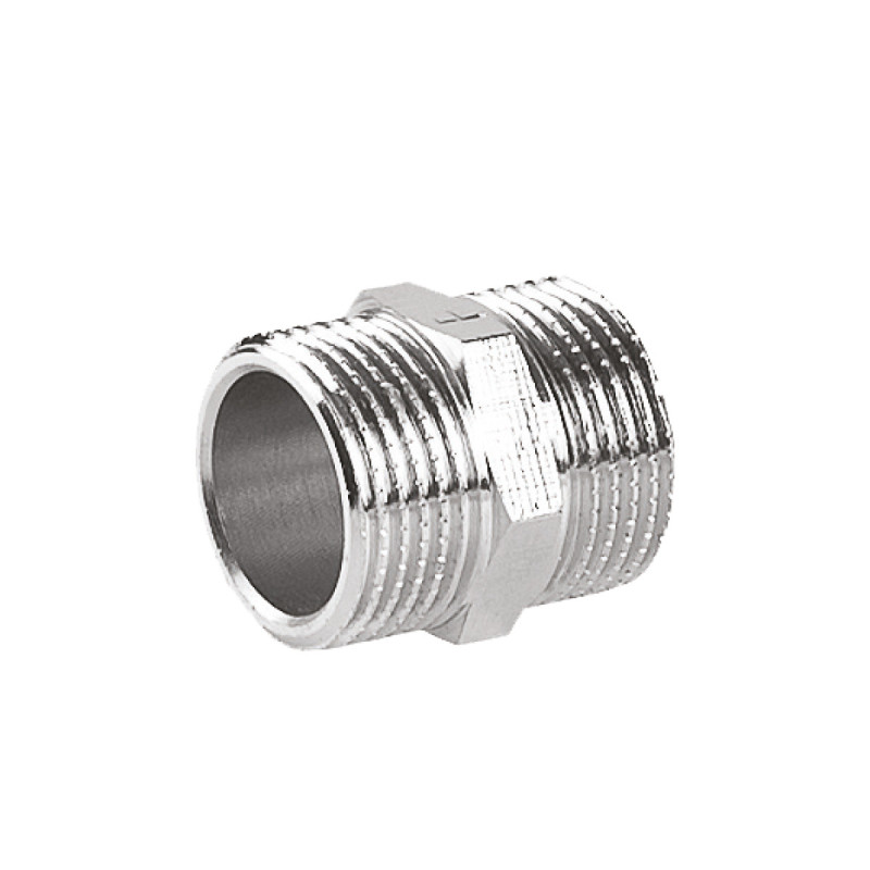 PERFEXIM Nypel Mosiężny Chromowany 1/2" 520 07-520-0150-000 PERFEXIM Nypel Mosiężny Chromowany 1/2" 520 07-520-0150-000