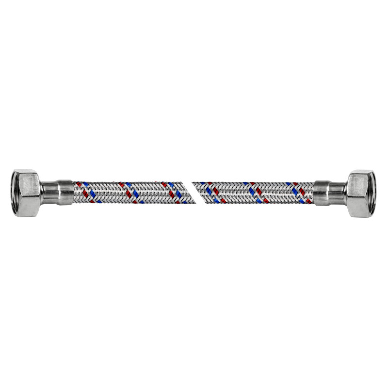 VERO STANDARD Przyłącze proste w oplocie stalowym 3/8"x3/8" GWxGW 50cm DN8 P84V VERO STANDARD Przyłącze proste w oplocie stalowym 3/8"x3/8" GWxGW 50cm DN8 P84V