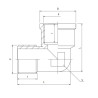 PERFEXIM KOLANO MOSIĘŻNE WZMOCNIONE WZ PHA-311 1" 07-011-0250-000