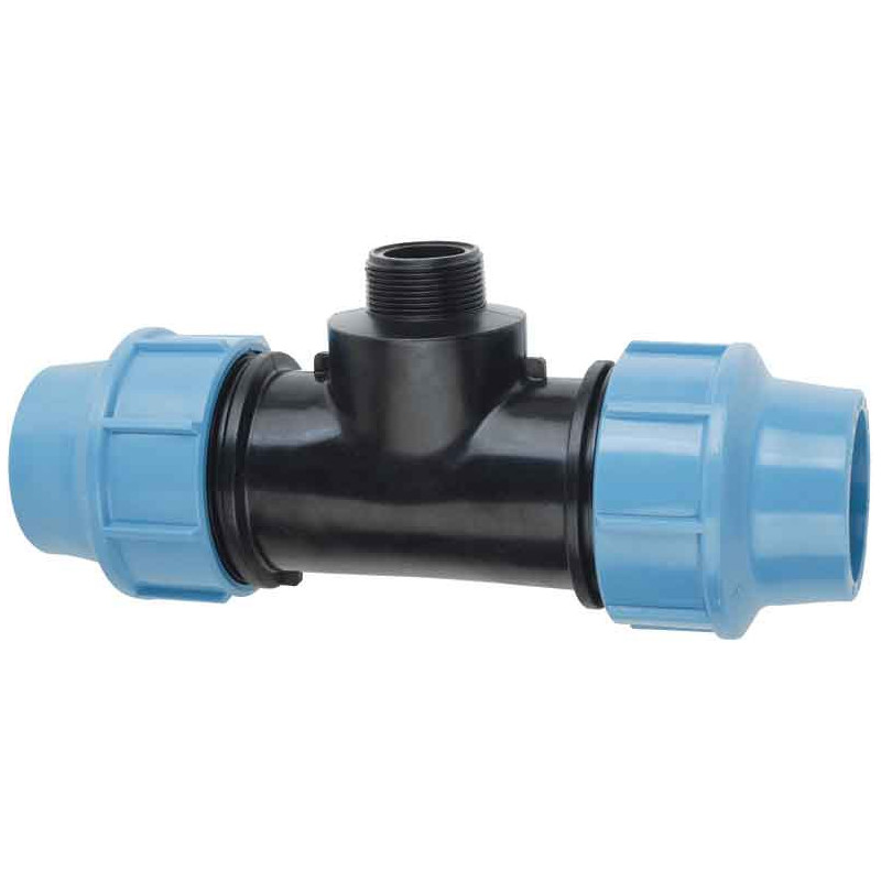 AGAflex Trójnik skręcany PE-ST-PE 40mm x GZ1 1/4" x 40mm 46154004 AGAflex Trójnik skręcany PE-ST-PE 40mm x GZ1 1/4" x 40mm 46154004