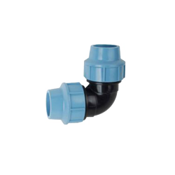 AGAflex Kolano skręcane zaciskowe PE-PE 50mm 90° 45155050