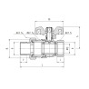 PERFEXIM KUREK KULOWY PERFEKT SYSTEM PRZELOTOWY ZE ŚRUBUNKIEM GWINT WZ PHA-007 1/2" 00-007-0150-002