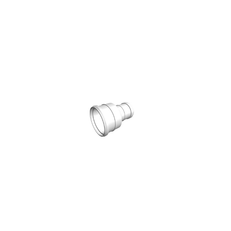 AKCES Redukcja biała dwukielichowa 50mm x 32mm 18129 AKCES Redukcja biała dwukielichowa 50mm x 32mm 18129