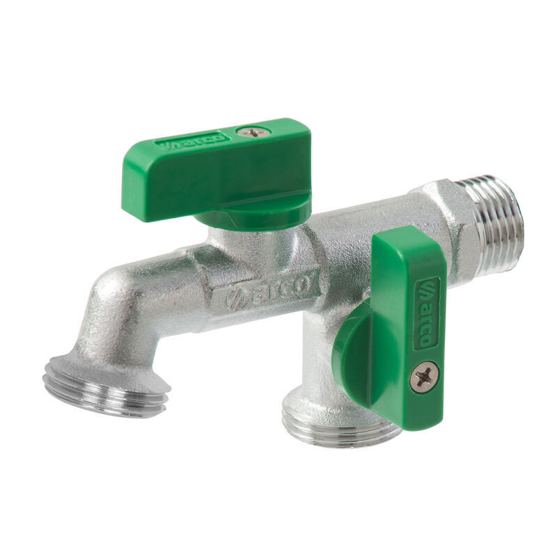 ARCO Zawór kulowy czerpalny antykamienny GZ 1/2" x GZ 3/4" + GZ 3/4" z końcówką na wąż 00472 ARCO Zawór kulowy czerpalny antykamienny GZ 1/2" x GZ 3/4" + GZ 3/4" z końcówką na wąż 00472