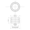 McAlpine Redukcja kanalizacyjna biała 40x32mm FLEXCONN-4032-WH