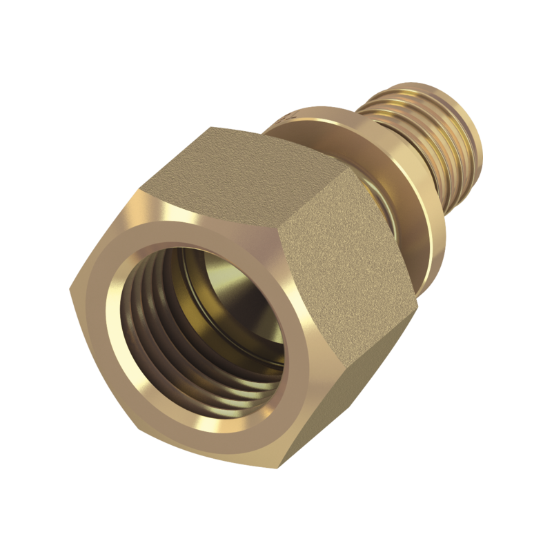 TECE TECEflex Mufa przejściowa 20 x 1/2" GW z mosiądzu standard 765003 TECE TECEflex Mufa przejściowa 20 x 1/2" GW z mosiądzu standard 765003