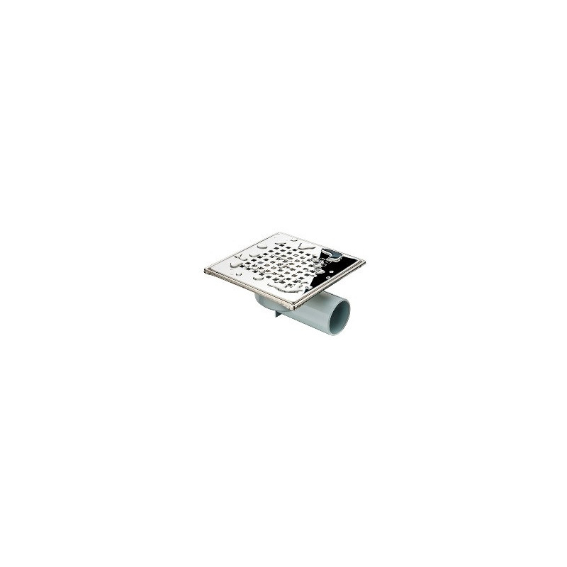 AKCES Kratka ściekowa boczna 150 x 150 DN 50 stal nierdzewna połysk 11302 AKCES Kratka ściekowa boczna 150 x 150 DN 50 stal nierdzewna połysk 11302