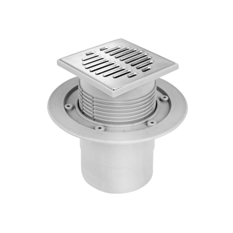 McAlpine Wpust podłogowy Kratka ściekowa 115x115mm chrom 110mm HCFG3V-110 McAlpine Wpust podłogowy Kratka ściekowa 115x115mm chrom 110mm HCFG3V-110