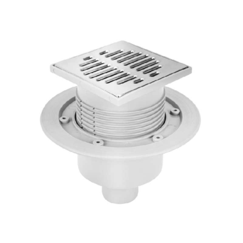 McAlpine Wpust podłogowy Kratka ściekowa 115x115 chrom 50mm HCFG3V-50 McAlpine Wpust podłogowy Kratka ściekowa 115x115 chrom 50mm HCFG3V-50