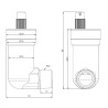 AFRISO Odpowietrznik automatyczny kątowy R1/2" z Aquastop 7775300