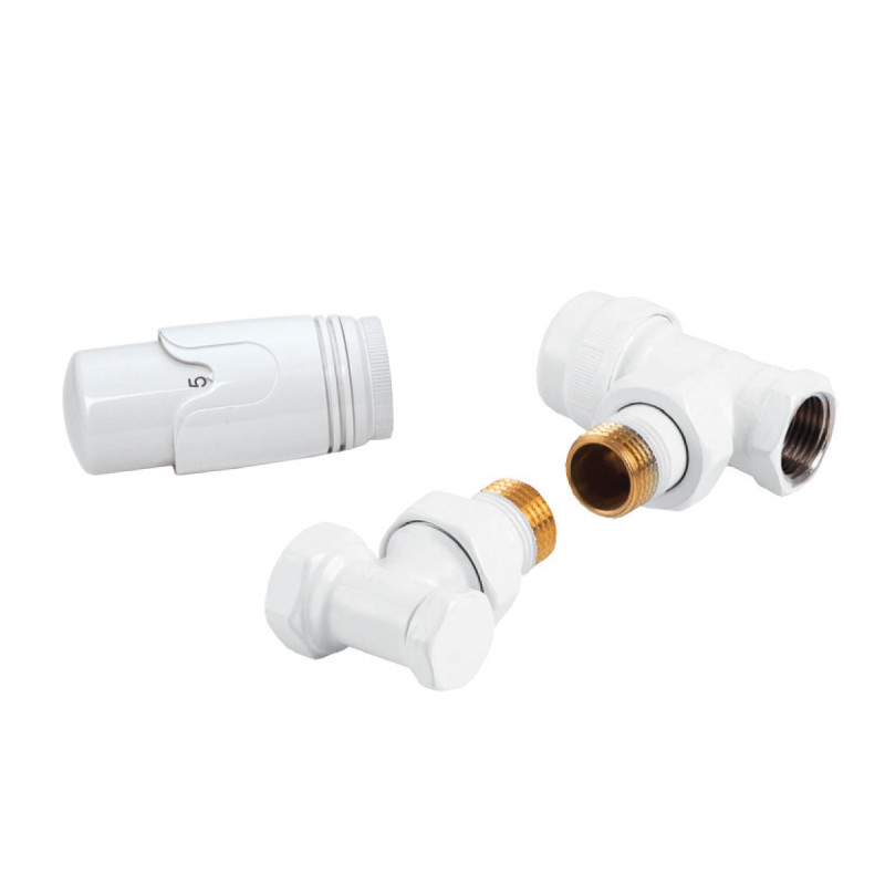 PERFEXIM KOMPLET TERMOSTATYCZNY KĄTOWY GRZEJNIKOWY 1/2" biały PHA-025W PERFEXIM KOMPLET TERMOSTATYCZNY KĄTOWY GRZEJNIKOWY 1/2" biały PHA-025W