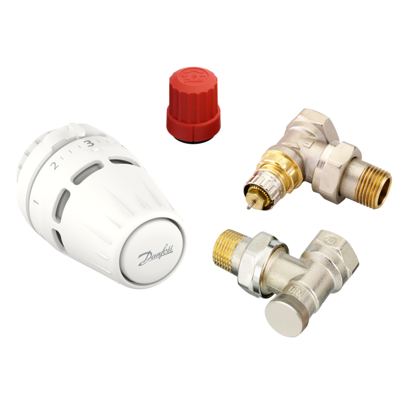 Danfoss Regus Zestaw kątowy z głowicą 015G5303 Danfoss Regus Zestaw kątowy z głowicą 015G5303