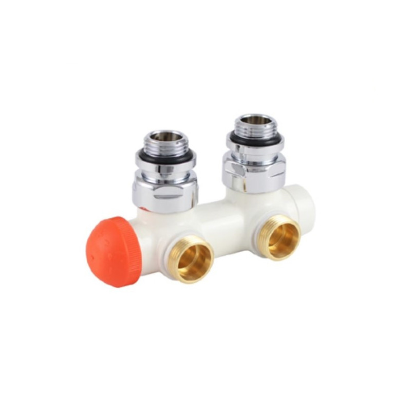 HERZ Zawór termostatyczny kątowy dwururowy Biały 1/2" x M22 S369144 HERZ Zawór termostatyczny kątowy dwururowy Biały 1/2" x M22 S369144