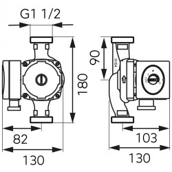 Ferro Pompa obiegowa elektroniczna GPA II 25-4-180 0601W