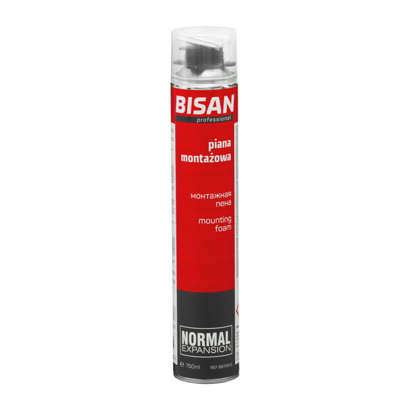 BISAN Piana montażowo - izolacyjna wężykowa Puszka 750 ml B870811 BISAN Piana montażowo - izolacyjna wężykowa Puszka 750 ml B870811