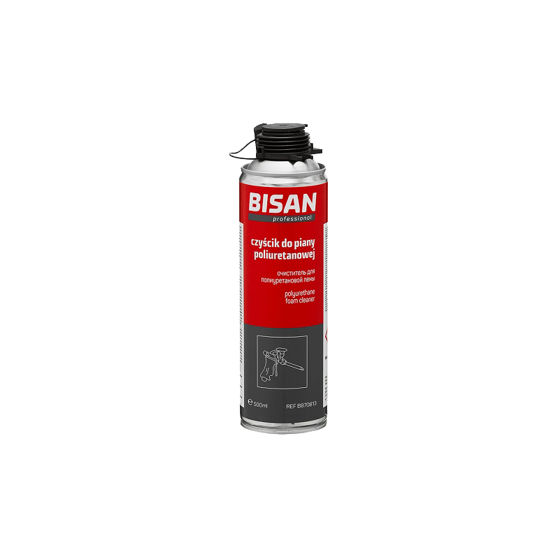 BISAN Czyścik do piany poliuretanowej Puszka 500 ml B870813 BISAN Czyścik do piany poliuretanowej Puszka 500 ml B870813