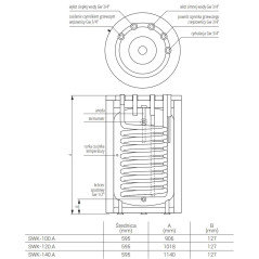 Kospel Wymiennik SWK 120 SWK-120.A.TERMO-TOP.WHITE.PL