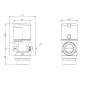 AFRISO Termostatyczny zawór mieszający ATM 563, DN20 G1" 35÷60°C Kvs 2,5 m3/h 1256310