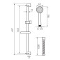 Ferro Natrysk przesuwny 1-funkcyjny SIMPLA N120