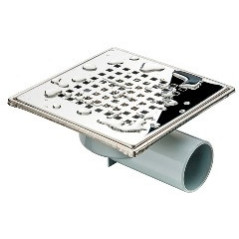 AKCES Kratka ściekowa boczna 150 x 150 DN 50 stal nierdzewna mat 11312