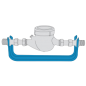 BMeters Konsola wodomierzowa z mosiężnymi śrubunkami 1 1/4'' 5907738164682