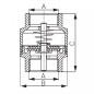 Ferro Zawór zwrotny z mosiężnym elementem zamykającym 1" ZZM3E