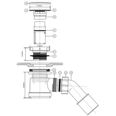 McAlpine Syfon brodzikowy 50mm 50-HC26-SS