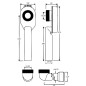 McAlpine Syfon pisuarowy podtynkowy z odejściem pionowym HC-US50