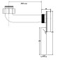 McAlpine Syfon umywalkowy podtynkowy 5/4"x50mm z przedłużką 250mm SUP-WH