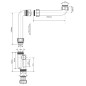 McAlpine Syfon umywalkowy z przedłużką 5/4”x32mm HC13SPS-X32PF