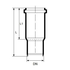 MagnaPlast HT PLUS Kielich długi HTL 110mm 12330 Kanalizacja