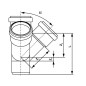 MagnaPlast HT PLUS Czwórnik HTEA 110/110mm 67° 11450 Kanalizacja