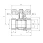 PERFEXIM KUREK KULOWY PERFEKT SYSTEM GWINT WW PHA-002 1/2" 00-002-0150-001