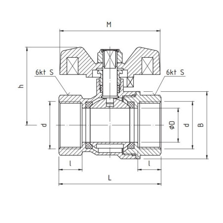 PERFEXIM KUREK KULOWY PERFEKT SYSTEM GWINT WW PHA-002 3/4" 00-002-0200-000