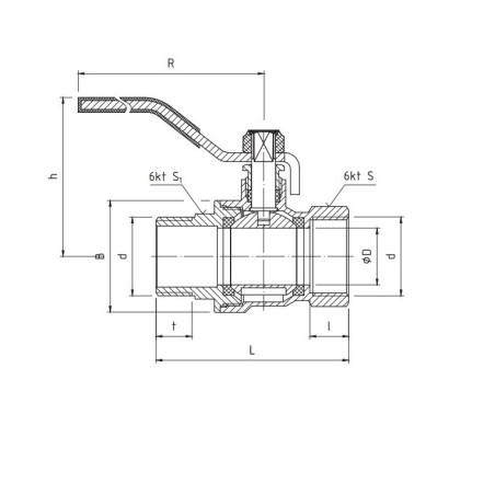 PERFEXIM KUREK KULOWY PERFEKT SYSTEM GWINT WZ PHA-003 3/4" 00-003-0200-000