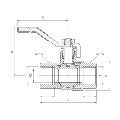 PERFEXIM KUREK KULOWY HUZAR GWINT WW HA-200/1 1/2" 00-006-0150-000