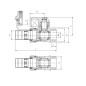 PERFEXIM  KUREK KULOWY SPUSTOWY Z DŁAWIKIEM PHA-019S 1/2" 01-019-1000-002