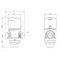 AFRISO Termostatyczny zawór mieszający ATM 341 DN15 G3/4" 20÷43°C Kvs 1,6 m3/h 1234110