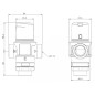 AFRISO Termostatyczny zawór mieszający ATM 883 DN25 G1 1/4" 35÷60°C Kvs 4,2 m3/h 1288310