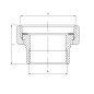 PERFEXIM ŚRUBUNEK DO POMPY Z USZCZELKĄ 1" x 1 1/2" 31-900-0002-000