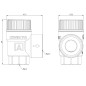 AFRISO Zawór bezpieczeństwa do c.o. MS, 3 bar, Rp1/2" x Rp3/4" 42390