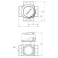 AFRISO 4-drogowy obrotowy zawór mieszający ARV 484 ProClick DN25 Rp1" Kvs 10 1348410