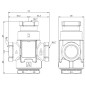 AFRISO Zawór temperaturowy ATV 335 DN25 Rp1" kvs 9 55°C 1633510