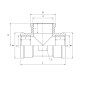 PERFEXIM TRÓJNIK MOSIĘŻNY WZMOCNIONY PHA-312 1 1/4" 07-012-0320-000