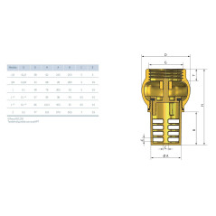 ARCO Zawór zwrotny z koszem STOP GW 1 1/4" 190806