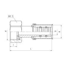 PERFEXIM ZŁĄCZKA NAKRĘTNA - PÓŁŚRUBUNEK 732/O 16 x 1/2" 62-732-1615-001