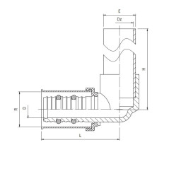 PERFEXIM KOLANO Z RURKĄ CU 16 x 15 742 62-742-1615-000